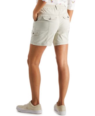 Women's Mid-Rise Comfort-Waist Cargo Shorts, Exclusively at Macy's