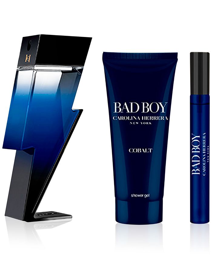 Carolina Herrera Men's 3Pc. Bad Boy Cobalt Eau de Parfum Gift Set Macy's