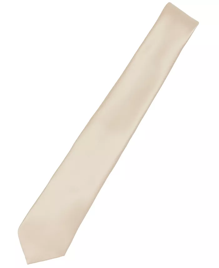 Men's Satin Solid Extra Long Tie - thumbnail 2