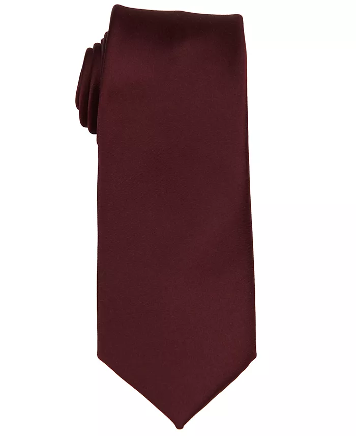 Men's Satin Solid Extra Long Tie - thumbnail 6