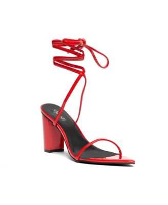 SMASH Shoes Women's Onyx Wraparound Ankle Strap Dress Sandals ...