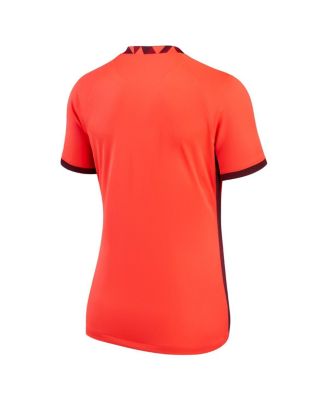 Women's Red England Women's National Team 2022/23 Away Replica Blank Jersey