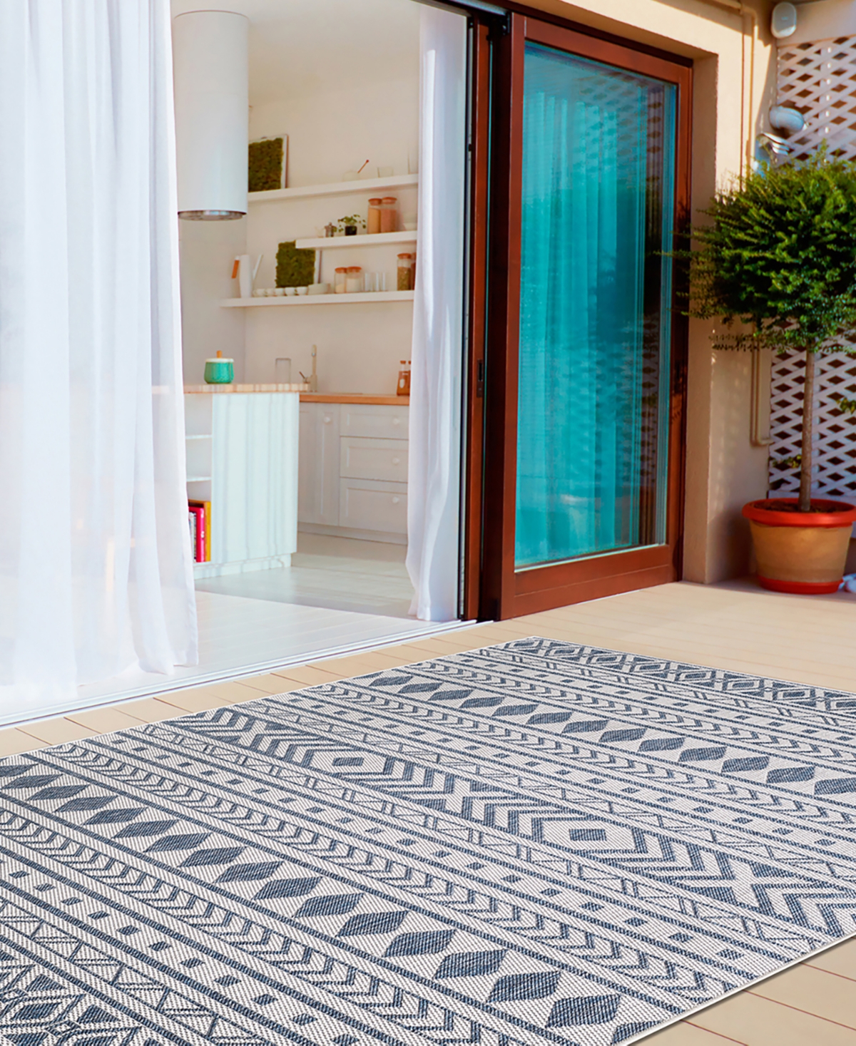 Kas Provo 5776 Outdoor Area Rug - Blue