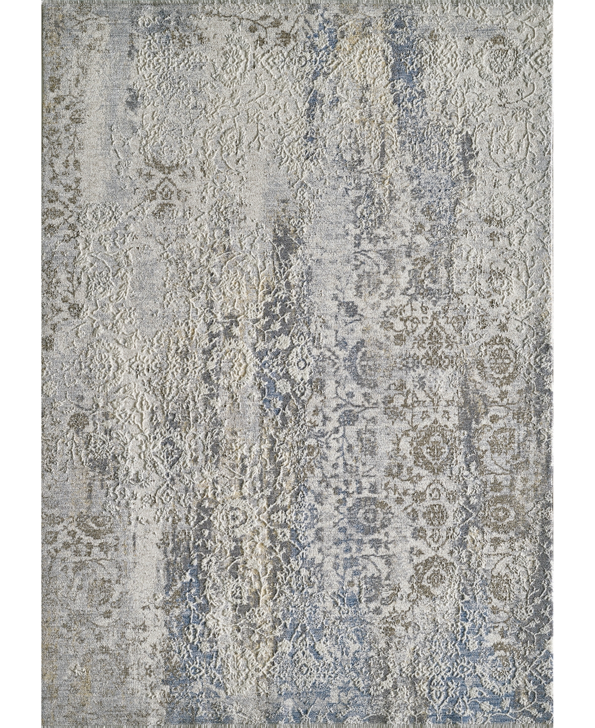 Kas Preston 8107 9' x 13' Area Rug - Ivory, Blue