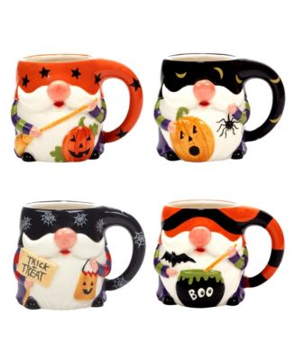 Halloween Gnomes 3-D Mug Set, 4 Pieces - Macy's