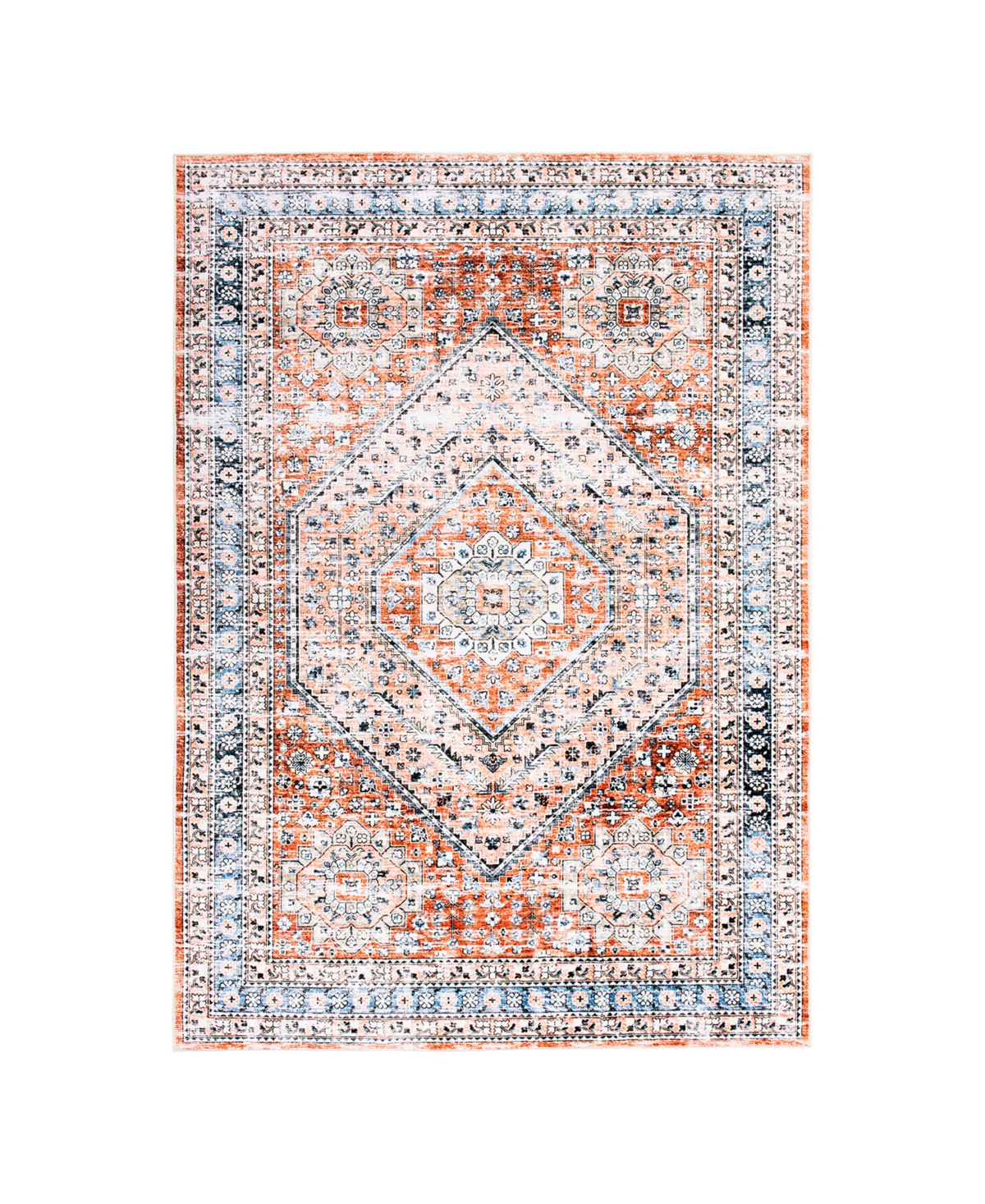 Main Street Rugs Craley 7026 7'10in x 10' Area Rug - Rust