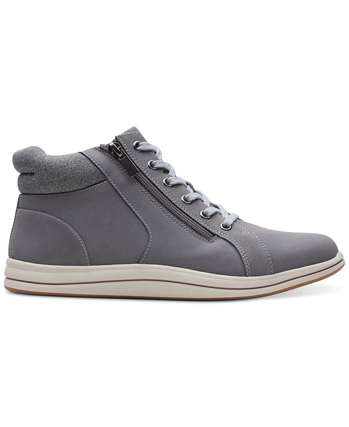 Clarks Women's Breeze Glide Lace-Up Zip Sneakers & Reviews - Athletic ...