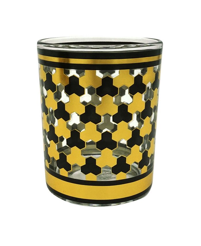 TMD Holdings Geometric Pattern Rocks Glasses, Set of 4 Macy's