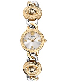 Women's Stud Icon Two Tone Stainless Steel Bracelet Watch 26mm