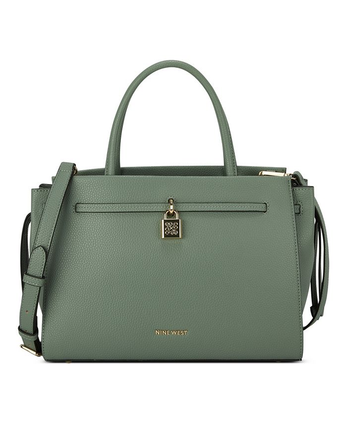 Purse For Women Nine West Chelsay Satchel Bag Brown Logo/Latte