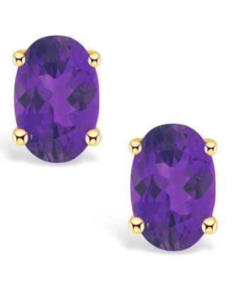 Amethyst (7/8 ct. t.w.) Stud Earrings in 14K Yellow Gold or 14K White Gold