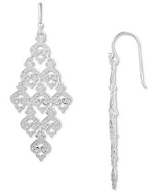 Filigree Chandelier Drop Earrings in Sterling Silver, Created for Macy's