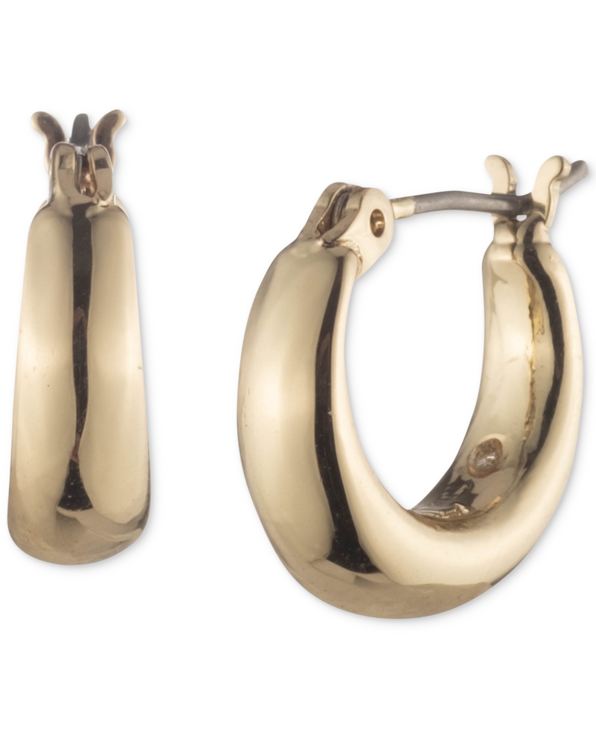 Lauren Ralph Lauren Small Sculpted Hoop Earrings, 0.5" In Gold