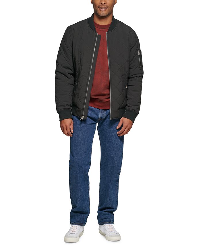 Levi's Men's Quilted Fashion Bomber Jacket & Reviews Coats & Jackets