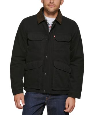Levi's Levi's® Men's Cotton Canvas Zip-Front Utility Jacket - Macy's
