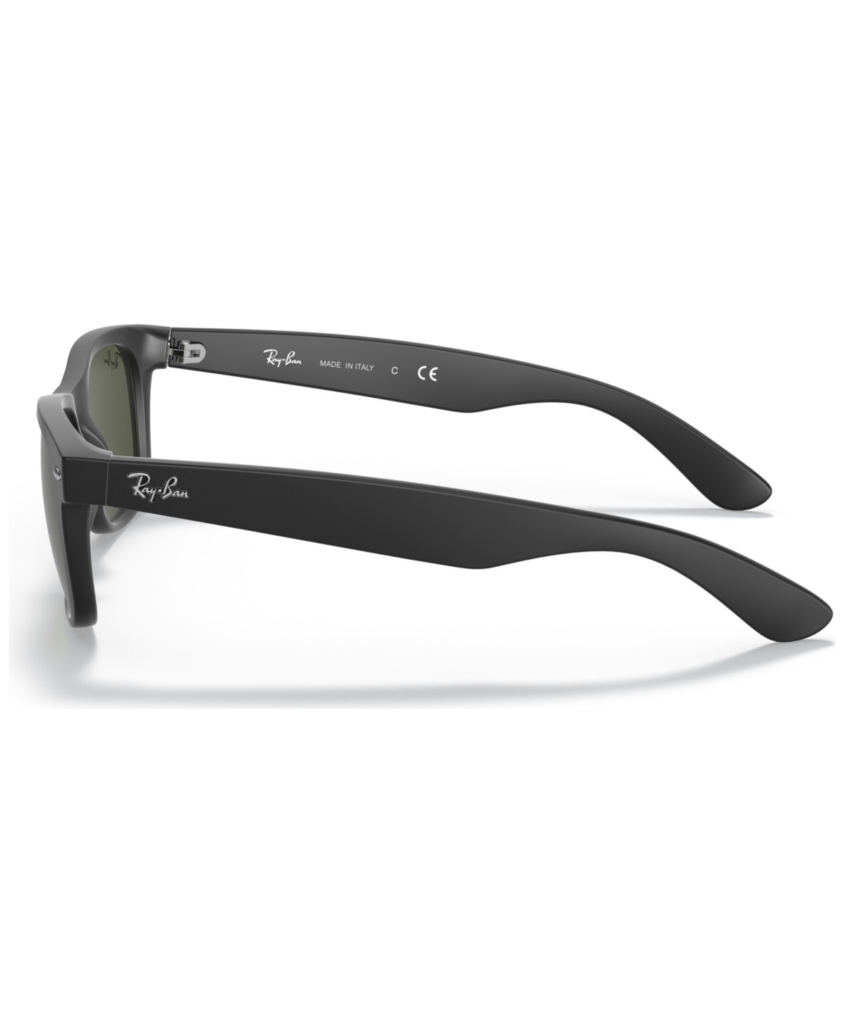 Ray Ban Unisex Low Bridge Fit Sunglasses, Rb2132f New Wayfarer Classic 58 In Black