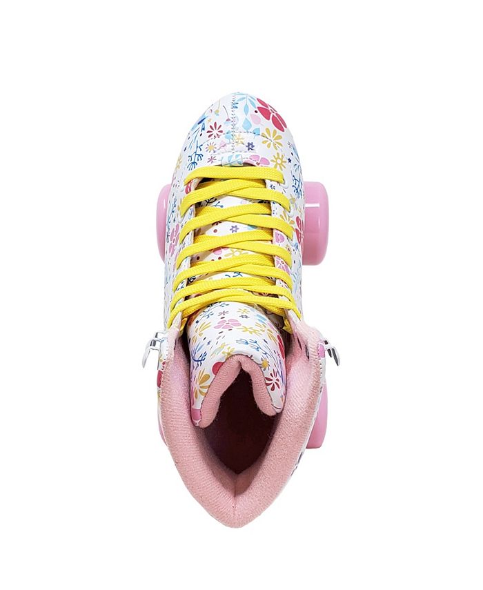 Cosmic Skates Girls Floral 2 Piece Roller Skates Shoes Set Macy's