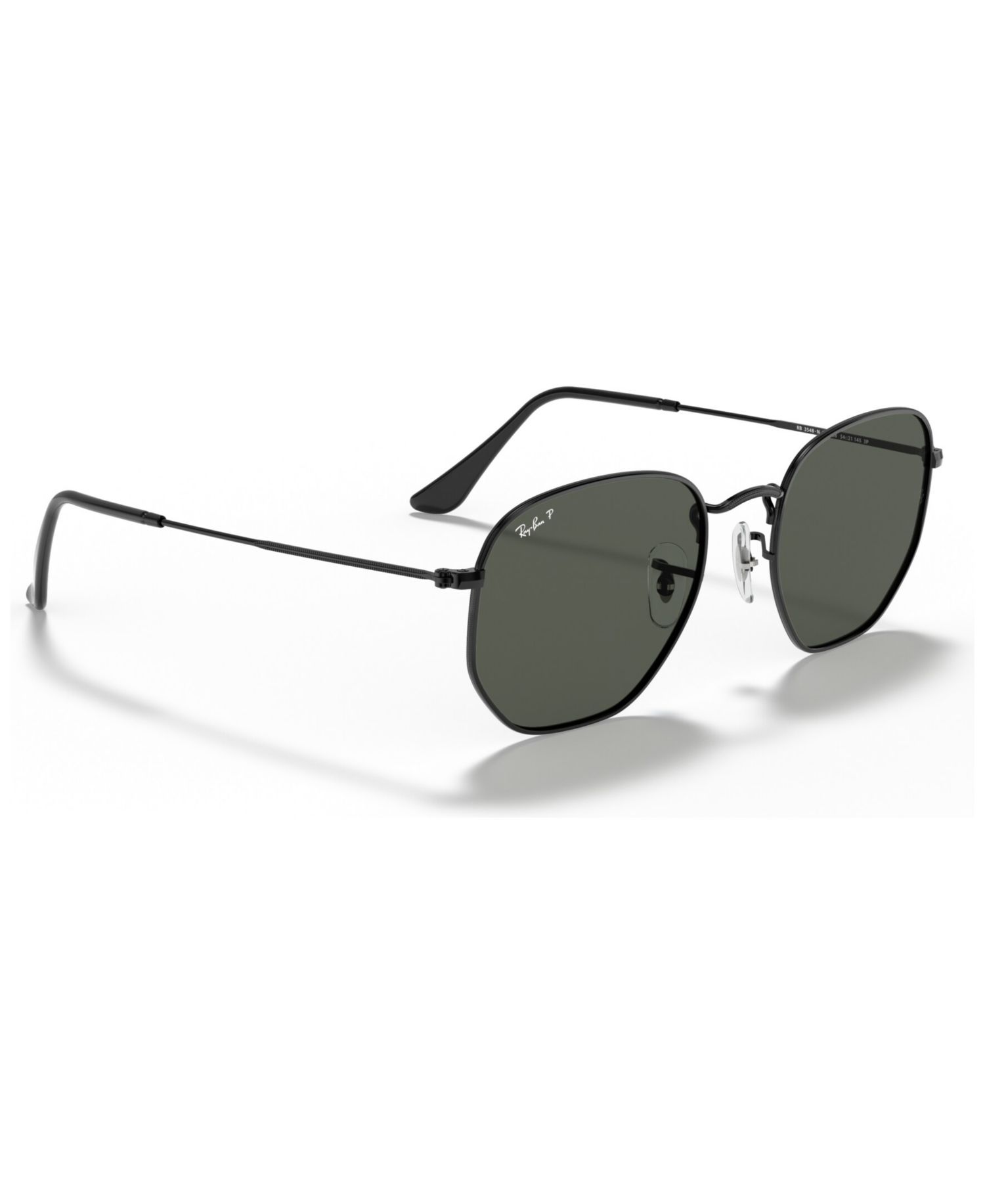 Unisex Geometric Polarized Metal Sunglasses, RB3548N