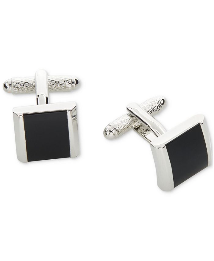 Men s Black Square Cufflinks