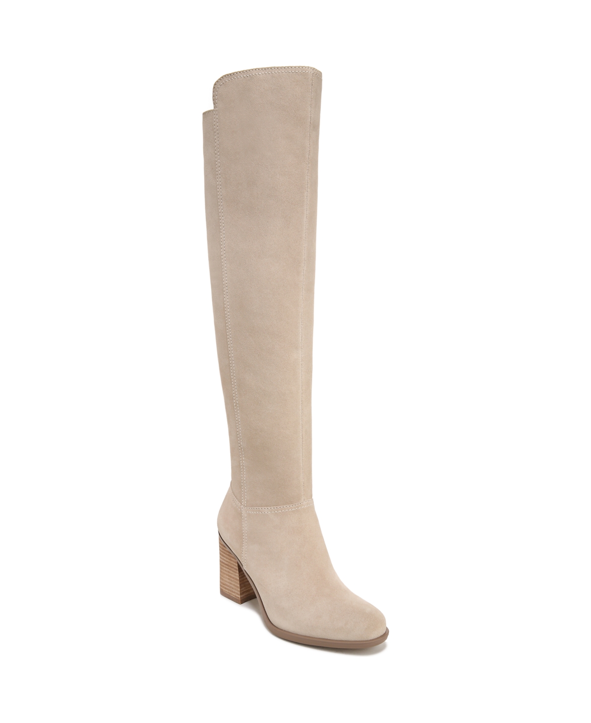 Kyrie Water-Resistant Over-the-Knee Boots - Porcelain Suede
