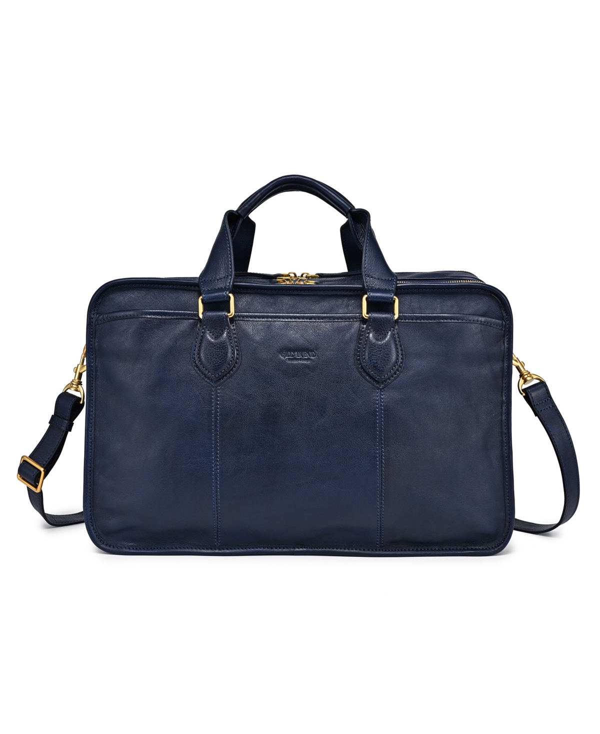 Women's Genuine Leather Speedwell Brief Bag - Slate