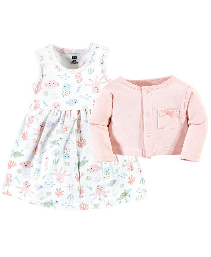 Hudson Baby Baby Girls Dress and Cardigan, 2Piece Set Macy's