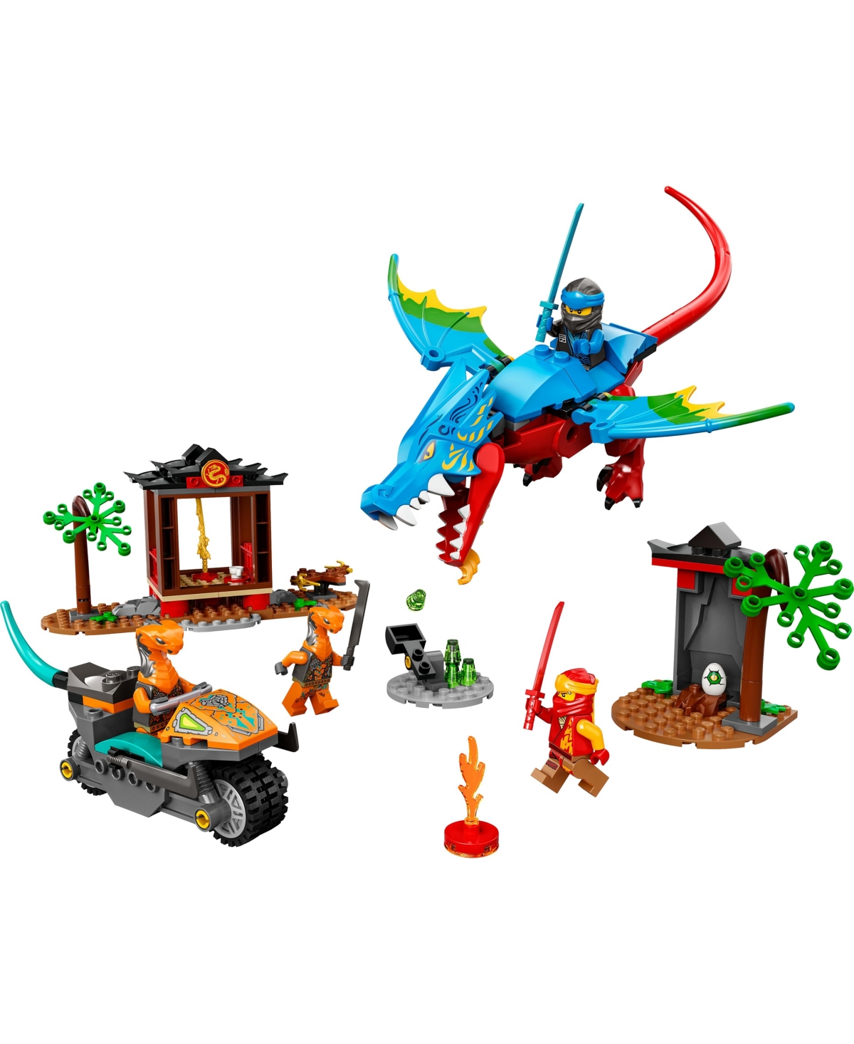 Shop Lego Ninjago Ninja Dragon Temple 71759 Building Set, 161 Pieces In Multicolor