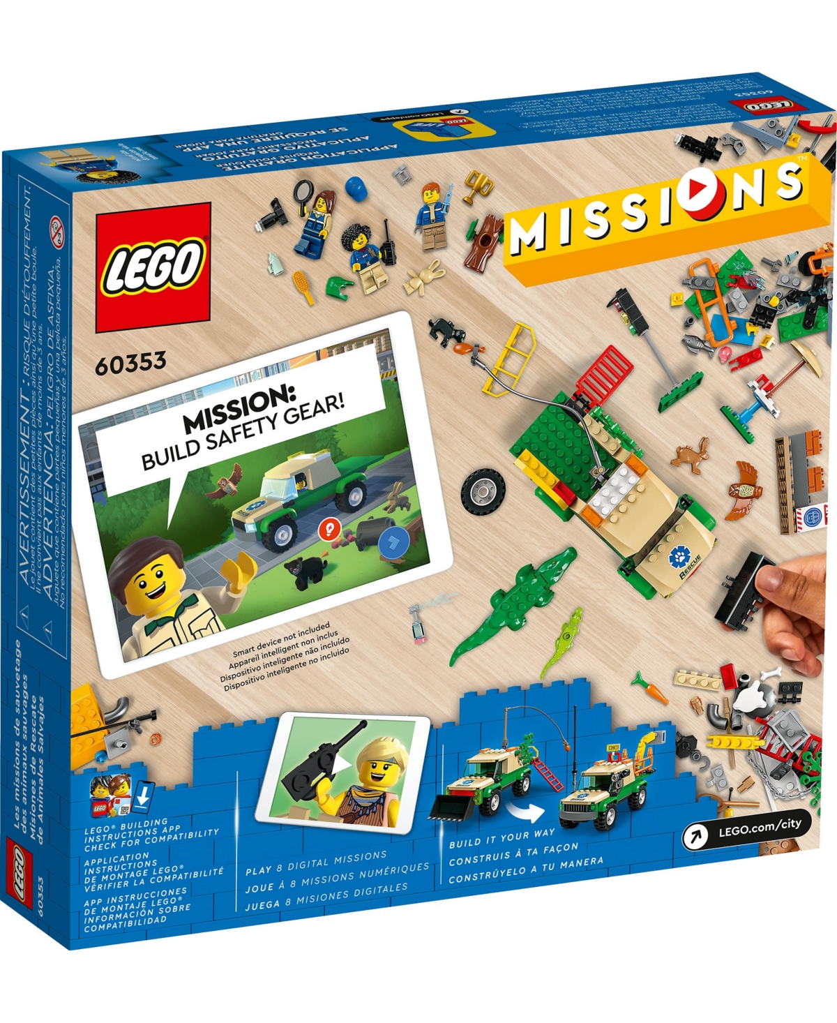 Shop Lego City Wild Animal Rescue Missions 60353 Fun Interactive Building Kit In Multicolor