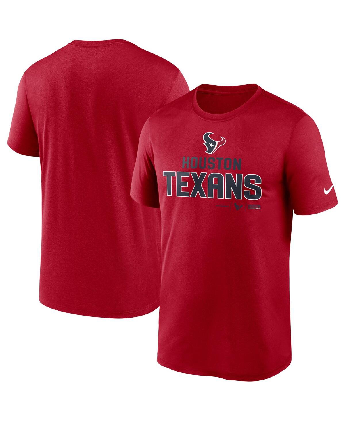 Shop Nike Men's  Red Houston Texans Legend Community Performance T-shirt