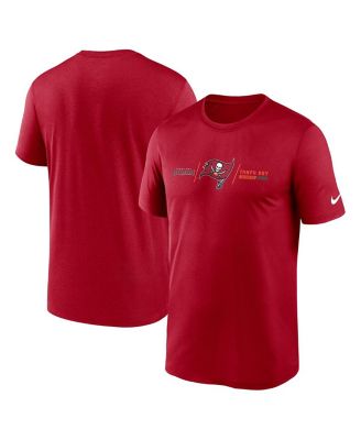 Men's Red Tampa Bay Buccaneers Horizontal Lockup Legend T-shirt