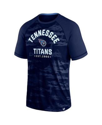 Men's Navy Tennessee Titans Hail Mary Raglan T-shirt