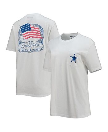 LAUREN JAMES Dallas Cowboys Womens Tee - HEATHER GRAY