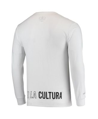 Men's White NFL Por La Cultura '21 Collection Long Sleeve T-shirt
