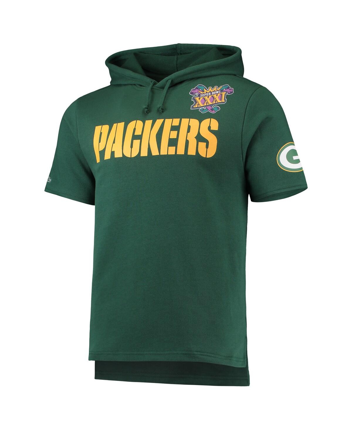 Shop Mitchell & Ness Men's  Green Green Bay Packers Game Day Hoodie T-shirt