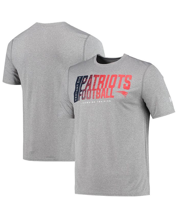 New Era Men's Heathered Gray New England Patriots Combine Authentic Game On  T-shirt - Macy's