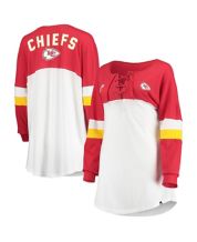 G-III Apparel Group Kansas City Chiefs Women's White First Team Mesh LS Tee, White, 100% POLYESTER, Size L, Rally House
