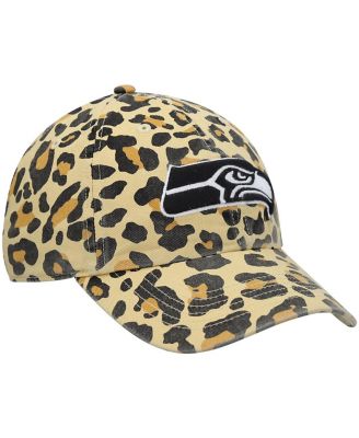 Women's '47 Tan Seattle Seahawks Bagheera Clean Up Allover Adjustable Hat