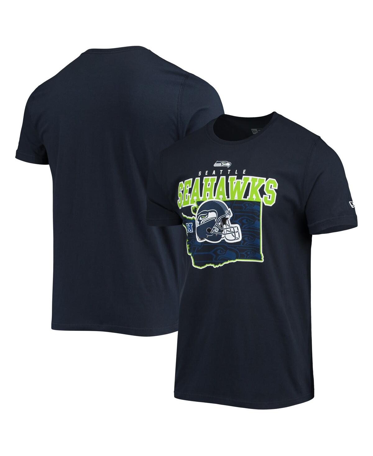 NEW ERA MEN'S NEW ERA COLLEGE NAVY SEATTLE SEAHAWKS LOCAL PACK T-SHIRT 