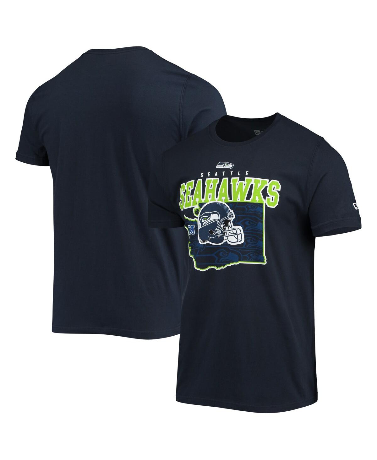 Shop New Era Men's  College Navy Seattle Seahawks Local Pack T-shirt