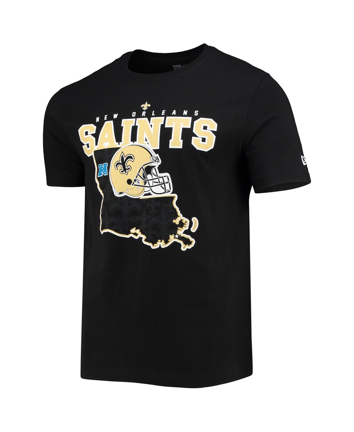 NEW ERA MEN'S NEW ERA BLACK NEW ORLEANS SAINTS LOCAL PACK T-SHIRT 