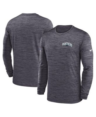 Men's Nike White Carolina Panthers Sideline Velocity Athletic Stack  Performance Long Sleeve T-Shirt