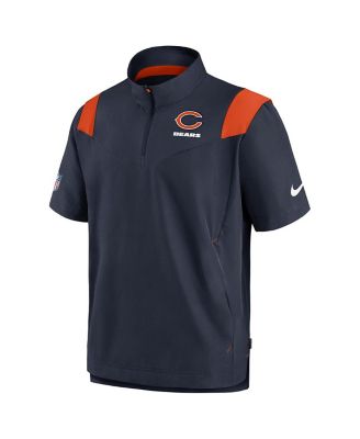 Men's Navy Chicago Bears Coaches Chevron Lockup Pullover Top