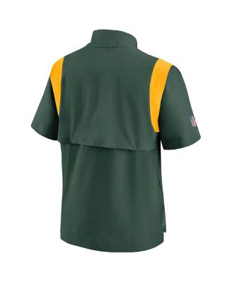 Men's Green Green Bay Packers Coaches Chevron Lockup Pullover Top