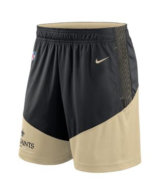 Men's Black, Gold New Orleans Saints Primary Lockup Performance Shorts