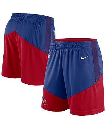 Nike Men's Royal, Red New York Giants Primary Lockup Performance Shorts ...