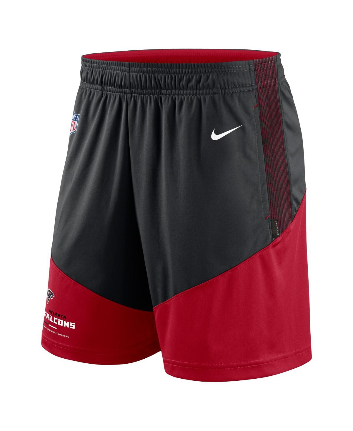 Shop Nike Men's  Black, Red Atlanta Falcons Primary Lockup Performance Shorts In Black,red