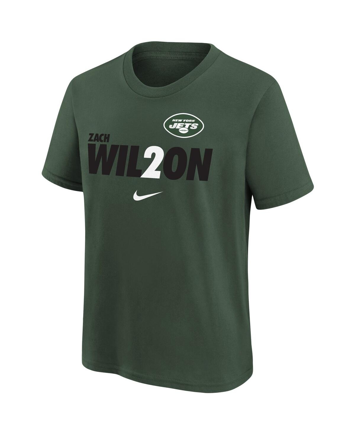 Shop Nike Big Boys Zach Wilson Green New York Jets Local Pack Player Graphic T-shirt