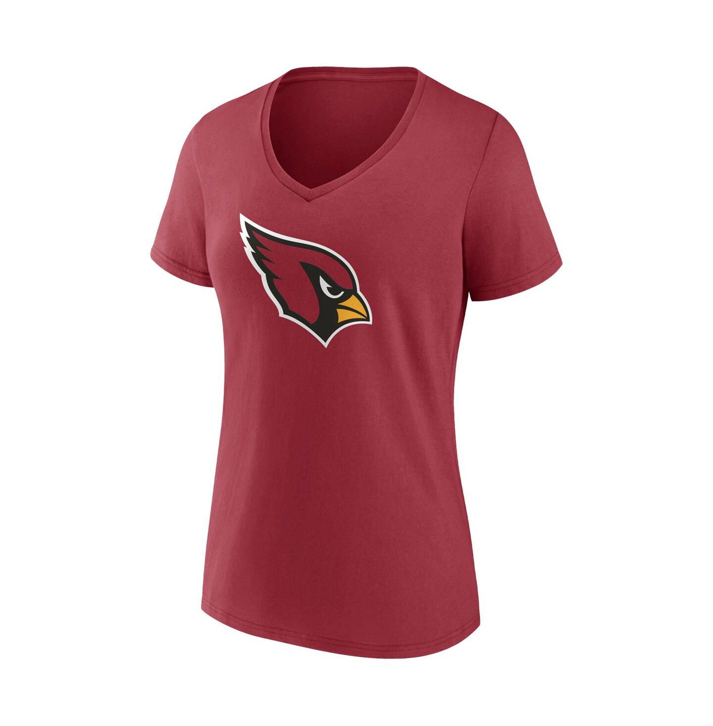 Женская футболка Fanatics DeAndre Hopkins Cardinal Arizona Cardinals Player Icon Name and Number V-Neck — фото 3