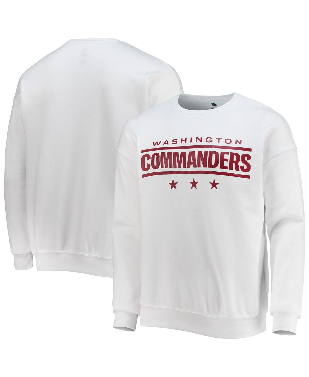 Fanatics Men's Nfl X Darius Rucker Collection By  White Washington Commanders Star Sponge Fleece Pull