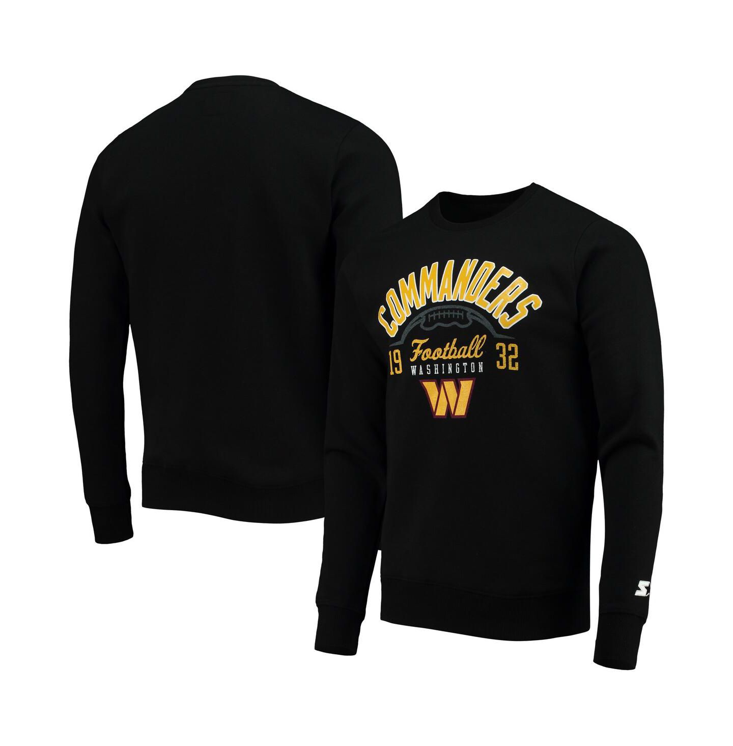 Мужская толстовка Starter Black Washington Commanders Pullover — фото 1
